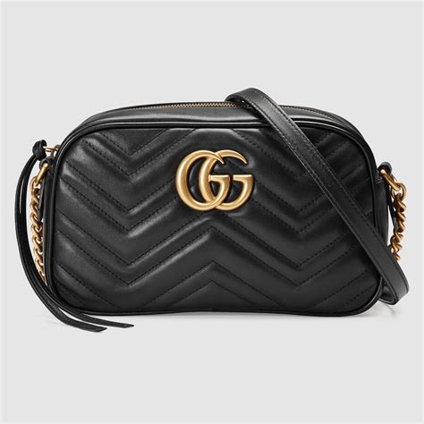 black Gucci marmont bag